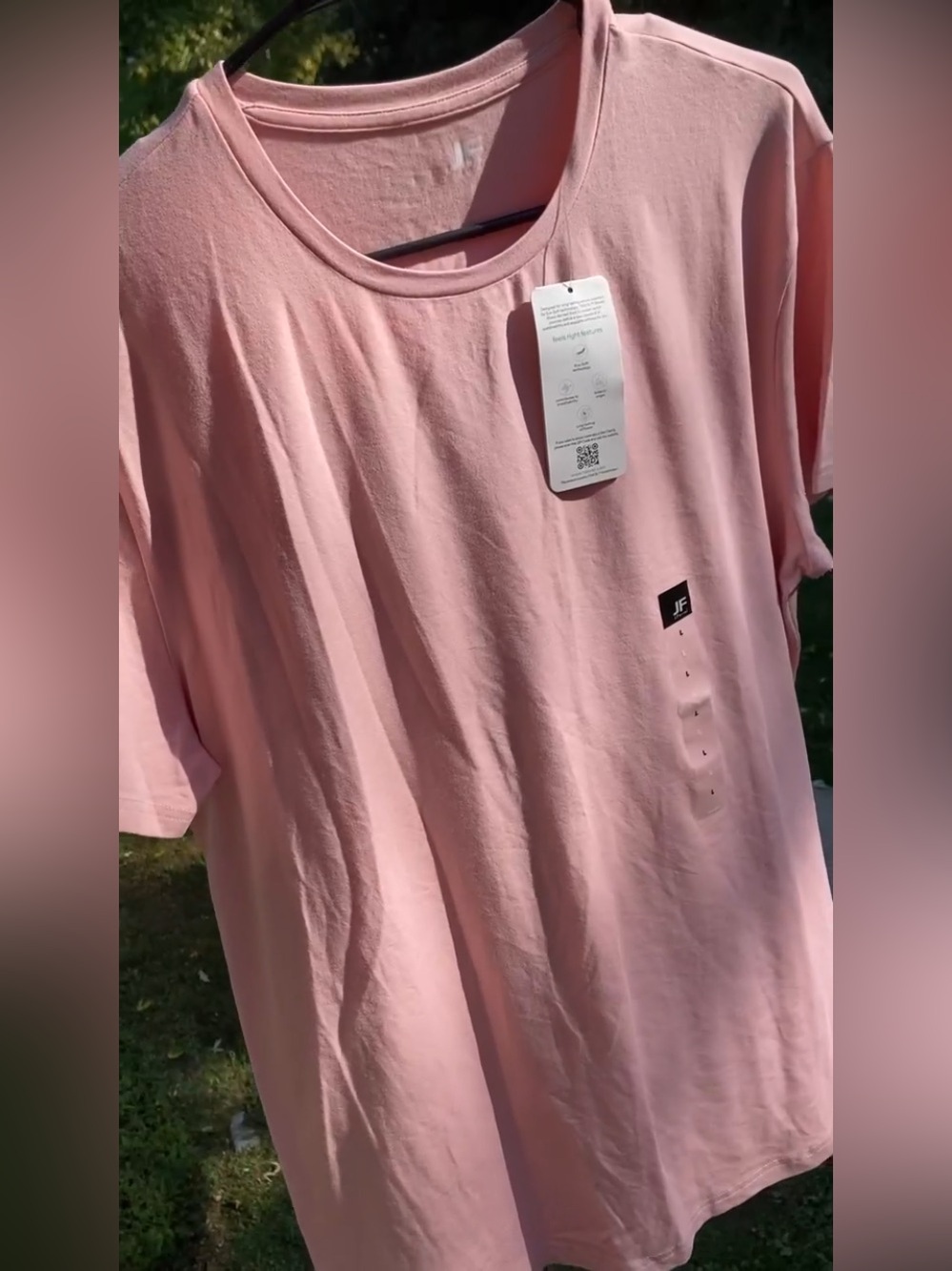 Cotton Tencel Modal Spandex Blend Basic Base Pink T Shirt Cozy Super Soft NEW